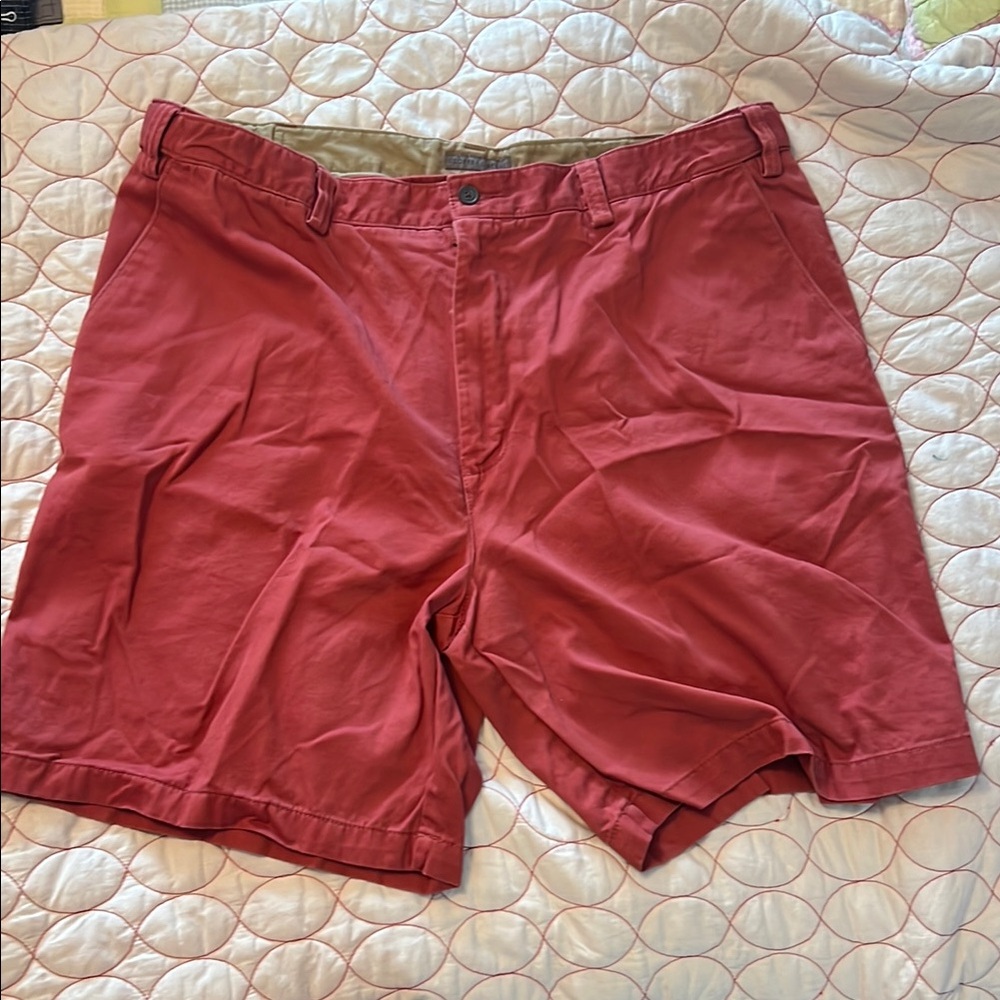 Geoffrey Beene Red Flat Front Shorts